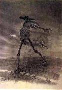 Felicien Rops Satan Sowing Seeds oil painting on canvas